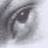 A 48x48 pixel grayscale animated contact sheet showing three sequential frames of a close-up portrait with visible facial features and partial body, arranged in a 2x2 grid layout.