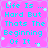 A static image with cyan text on a pink background, displaying the phrase "Life Is ... Hard But Thats The Beginning Of It ..." in pixelated font.
