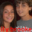 Two people in a close-up pose with a dark background, red text at the bottom reading 'ily broke' in pixelated font.