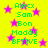Yellow background with pink stars and green text listing names in two