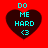 Four identical heart-shaped icons with cyan text on a red background, each displaying 'DO ME HARD <3' in pixelated font.