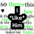 A static image with black text blocks over a green and gray background featuring repeated phrases.