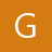 A static pixelated image of a white capital letter G on an orange background with visible dithering and blocky edges.