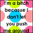 text phrases on a background with repeating pink, blue, and yellow circles; each phrase begins with "I'm" followed by an adjective or statement