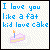 A split-screen pixel art image with a white background on the left showing blue text and a cake icon, and a dark green background on the right displaying green text for 'Original Icons .com'.