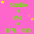 A static image with a bright pink background displays repeated green text reading "Sadie + Me = BFFL!!<33" surrounded by yellow and light pink stars.