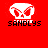 Pixelated white skull icon with red eyes on red background, labeled 'SANDLYS' in black pixelated text below.