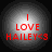 Four circular icons display red text 'I LOVE HAILEY<3' on a gray gradient background with subtle light effects.