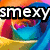 A colorful pixelated rose with swirling rainbow hues, featuring text overlays that change across frames.