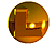 Golden sphere with reflective highlights and a brown L-shaped structure rotating around its left side, visible in multiple positions across frames.