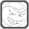 Three square pixelated icons with rounded corners display sequential facial expressions: a wide grin, a tongue-out face, and a sad frown.