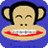 Pixelated monkey face with braces on a blue background, text reads "I have braces" and "U got a problem with 'dot".