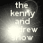 The Kenny and Andrew Show text appears in white pixelated font on a black background with shifting light effects.
