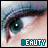 A 5x5 contact sheet of a single animated eye icon with the text "EACUTI" at the bottom, showing subtle frame-to-frame variations in pupil position and eyelid shape across all frames.