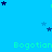 Animated blue background with scattered stars and repeated green text 'Bogotian' across the image.