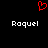 Red pixelated heart symbol above two identical white text labels on black background.