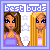 Two pixelated female figures in purple tank tops stand side-by-side under 'best buds' text, with one figure's hair changing from brown to blonde.