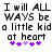 Pixelated text reads "I will ALL WAYS be a little kid at heart" with purple and light purple hearts below, displayed in two identical side-by-side