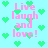 Pixelated cyan background with green heart shapes and pink text reading "Live laugh and love!" in a repeating pattern.