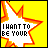 yellow starburst icons with red outlines, each containing text that changes from "I WANT TO BE YOUR" to "SUNSHINE" across frames