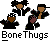 Pixelated cartoon figures in black suits with brown skin and dark hair, some wearing white headbands, standing on gray background beneath text.
