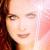Pixelated close-up of a person's face with light skin tone, brown hair on the left side, and closed eyes under dark eyebrows.
