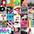 A collage of pixelated images including anime characters, geometric shapes, and text elements with 'Retro' visible.