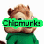 Animated pixel art of a chipmunk character in green clothing with text overlays changing across frames.