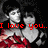 Two figures in red and white clothing with dark hair, one figure's position changes between while text overlays shift from "I love you..I want you." to "Right now. -Eclipse"