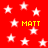Red background with white stars and yellow text reading "MATT" in four locations.