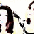 Animated sequence of a woman with long dark hair in a light-colored top, showing sequential facial expressions from neutral to smiling to open-mouthed.