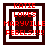Four variations of a pixelated icon with red text reading "KATIE LOVES MARYVILLE REBELS!!!!!" arranged in nested square frames, each frame having distinct white and dark brown borders.