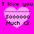 A static image with four identical heart-shaped icons on a bright pink background, each containing text and symbols.