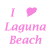 Pixelated pink text and heart symbol on white background, static single-frame icon with no visible animation or additional elements.