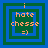 Four identical pixelated icons arranged in a , each displaying 'i hate chesse =)' text with layered blue and green borders