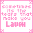 Pixelated text in pink on white background with decorative corner elements, split into two sections.
