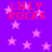 Purple background with pink stars and red text reading 'LILLY ROCKS' repeated four times.
