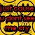 Pixelated text overlays on various backgrounds including yellow smiley faces, a dark gradient, and colorful donuts with hearts.