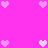 A static pixel art composition of pink hearts on a bright magenta background with no visible text or motion.