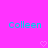 Pixelated cyan text 'Colleen' appears twice on a bright pink background with two light pink heart symbols below.