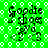 Green background with white circular patterns and black text reading "Goode goes - 99" in four identical
