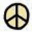Static pixelated icon featuring a black circular outline with a cross dividing the interior into four equal quadrants filled with light beige tones.