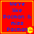 Red background with blue text reading "We're like Pacman & miss Pacman" and a yellow Pac-Man icon in the bottom right corner.