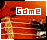 Pixelated red background with horizontal lines and a central figure, text 'Gdme' in white block letters at top.