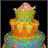 Pixelated birthday cake with three tiers and a pink topper on black background, next to blue with pink text reading '11.11.07 Today is my (Killeen's) BIRTHDAY!!!'