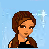 Pixel art contact sheet showing three animated frames of a woman, a man, and a dog with text reading "if men as only were loyal as dogs" on a light blue background.