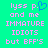 Pixelated text on bright green background with blue heart symbol replacing period in 'lyss p.'
