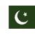 Static pixelated icon of a green field with white crescent moon and star, bordered by vertical white stripe on left.