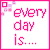 Two side-by-side pixelated text frames with pink borders and floral corner details, displaying sequential phrases in a retro digital style.