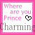 Two side-by-side animated frames of a pixel art buddy icon with pink borders, white backgrounds, and text reading "Where are you Prince" above a heart symbol that changes from black outline to solid pink.